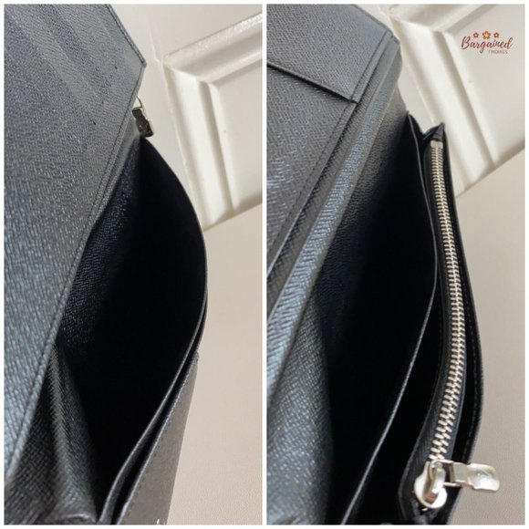 Authentic Louis Vuitton Damier Graphite Coated Canvas Leather Brazza Wallet 2014 - Picture 12 of 14